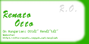 renato otto business card